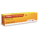 Clafen 10 mg/gramme gel, 100 g, Antibiotice SA