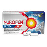 Nurofen Ultra 400 mg, 12 comprimés pelliculés, Reckitt Benkiser Healthcare