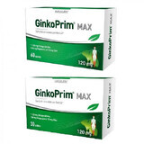 GinkoPrim Max 120mg verpakking, 60 + 30 tabletten, Walmark