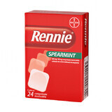 Rennie Spearmint, 24 kauwtabletten, Bayer