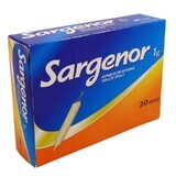 Sargenor, 1g/5ml, 20 injectieflacons, Meda Pharma