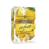 Ceai Infuzie cu aroma de lamaie si ghimbir, 20 plicuri, Twinings