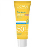 Getinte zonbeschermingscrème SPF50+ Bariesun, 50 ml, goud, Uriage