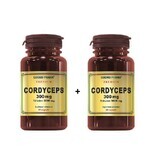 Cordyceps 300 mg, 60 capsules + 60 capsules, Cosmopharm