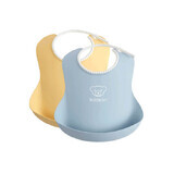 Set di 2 bavaglini Giallo/Blu, BabyBjorn