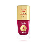 DELIA Hybrid Coral Nagellak Nr. 006 bordeaux x 11ml