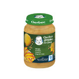 Piure bio cu  Mango, Dovleac, Gutui si fulgi de Ovaz, 190 gr, Gerber