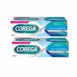 Confezione Crema adesiva per protesi dentaria Ultra Fixation Original, 2x40 gr, Corega