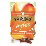 Thé infusé à l'orange, à la mangue et à la cannelle, 20 sachets, Twinings