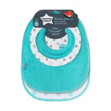 Dribbelvanger Slabbetje, 4 maanden+, Turquoise, 2 stuks, Tommee Tippee