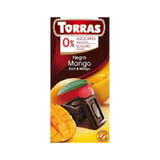 Chocolat noir au sucre de mangue et sans gluten 75g TORRAS