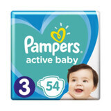 Pampers Active Baby Windel 3, 6-10 kg 54 Stück