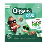 Cubes d'avoine complète bio au cacao et à la menthe, +3 ans, 4 sachets x 23 g, Organix