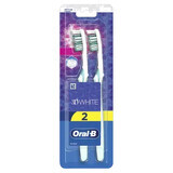 Handtandenborstel 3D White, 2 stuks, Oral B