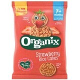 Rondelles de riz bio aux fraises, + 7 mois, 40 g, Organix