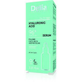 Siero antirughe per viso, collo e décolleté Riempimento acido ialuronico, 30 ml, Delia Cosmetics