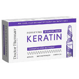 Behandeling voor breekbaar haar Versterkende keratine, 12 flacons x 10 ml, Fiterman