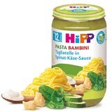 Menu Tagliatelle pasta met spinazie en kaassaus, 250 g, Hipp