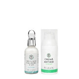 MIZUKI Teint-Paket Hyaluronsäure-Serum + Anti-Falten-Creme mit Vitamin E