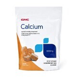 Gnc Calcium Zachte Kauwtabletten 600 Mg, Caramel Calcium, Met Natuurlijke Caramelsmaak, 60 stuks