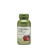 Gnc Herbal Plus Triple Ginseng Rush, Extracto Estandarizado De 3 Tipos De Ginseng, 100 Cps