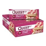 Quest Protein Bar, barretta proteica, al gusto di cioccolato bianco e lampone, 60 g