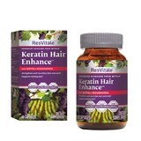 Resvitale Keratine Haarverbetering, Keratine Met Biotine En Resveratrol, 60 Cps
