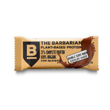 Baton proteic bio invelit in ciocolata dubla si Maca, 68 gr, The Barbarian