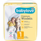 Babylove Premium Luier Nummer 1, 28 stuks