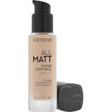 Fondotinta Catrice All Matt Shine Control 015C Vanilla Beige, 30 ml