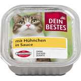 Dein Bestes casserole Katzennassfutter Geflügelfleisch in Sauce, 100 g