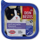 Dein Bestes Salmon nourriture humide pour chats, 100 g