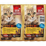 Dein Bestes BBQ Katzensnacks mit Huhn, 40 g