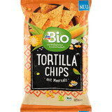DmBio Tortilla chips met zeezout, ECO, 125 g