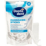 Dontodent Sticks ongewassen flosdraad, 40 stuks