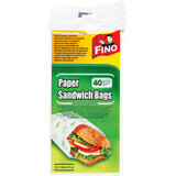 Fino Pungi din hârtie pentru sandwich, 40 buc