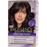 Loreal Paris EXCELLENCE CREME Tintura permanente per capelli con ammoniaca 4.11, 1 pz