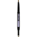 Maybelline New York Express Brow Satin Duo Brow Pencil 04 Dunkelbraun, 2 g