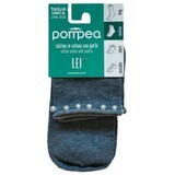 Pompea Damen Kurzsocken Perlita Socken grau, 1 Stück