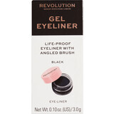 Revolution Gel Eyeliner Pot eyeliner met penseel, 3 g