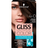 Schwarzkopf Gliss Kleur Permanent 4-0 Donkerbruin Naturel, 1 st