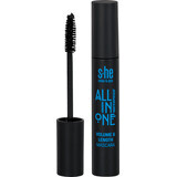 S-he colour&amp;style Alles in één mascara Volum Waterproof Nr. 171/002, 12 ml