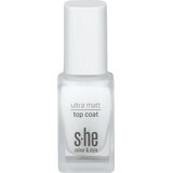 S-he colour&amp;style Ultra matte top coat 313/001, 10 ml