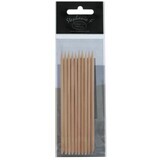 Stephanie F Lot de 10 bâtonnets de manucure en bois, 10 pièces