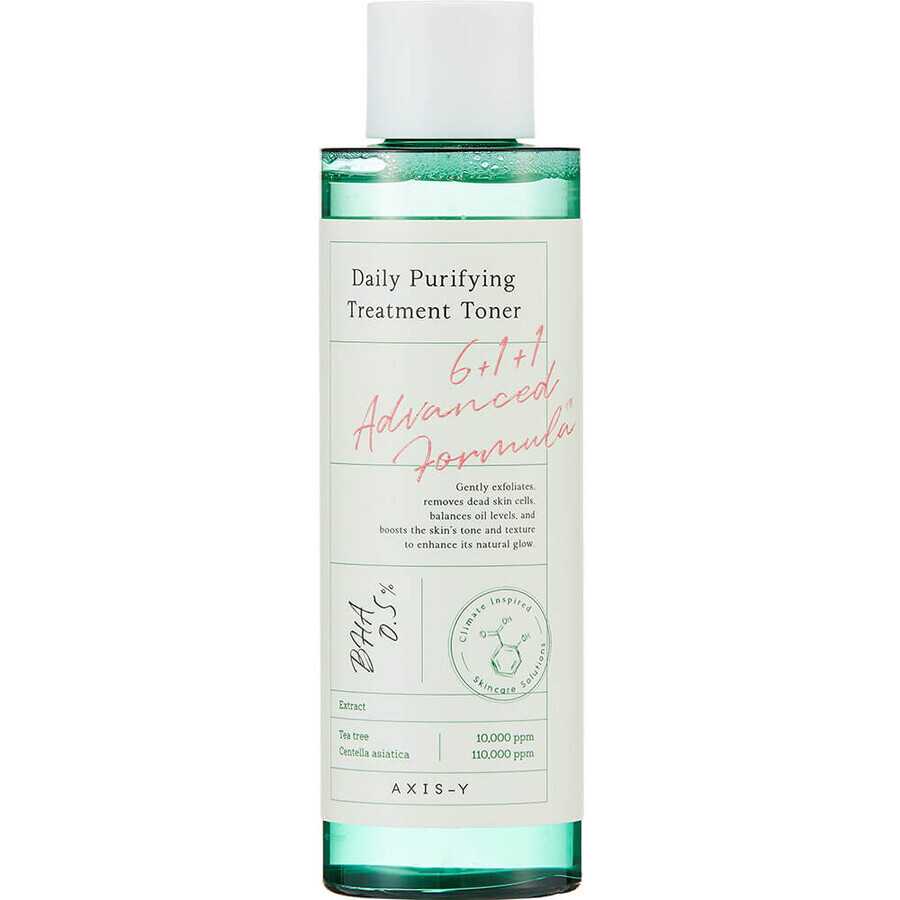 Daily Purifying Treatment Toner - Lozione tonica esfoliante anti-imperfezioni con acidi AHA, BHA e PHA, AXIS-Y 200ml