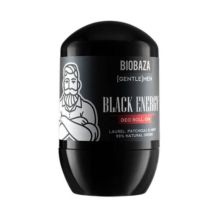 Déodorant naturel pour hommes BLACK ENERGY (laurier et patchouli), Biobaza, 50 ml
