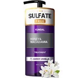 Hypoallergeen haarbehandelingsmasker, extra hydraterend met proteïne, amber vanille, Kundal, 500 ml