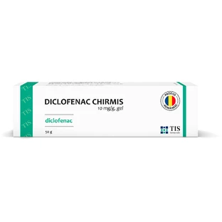 Diclofenaco gel Chirmis, 50 g, Tis Farmaceutic