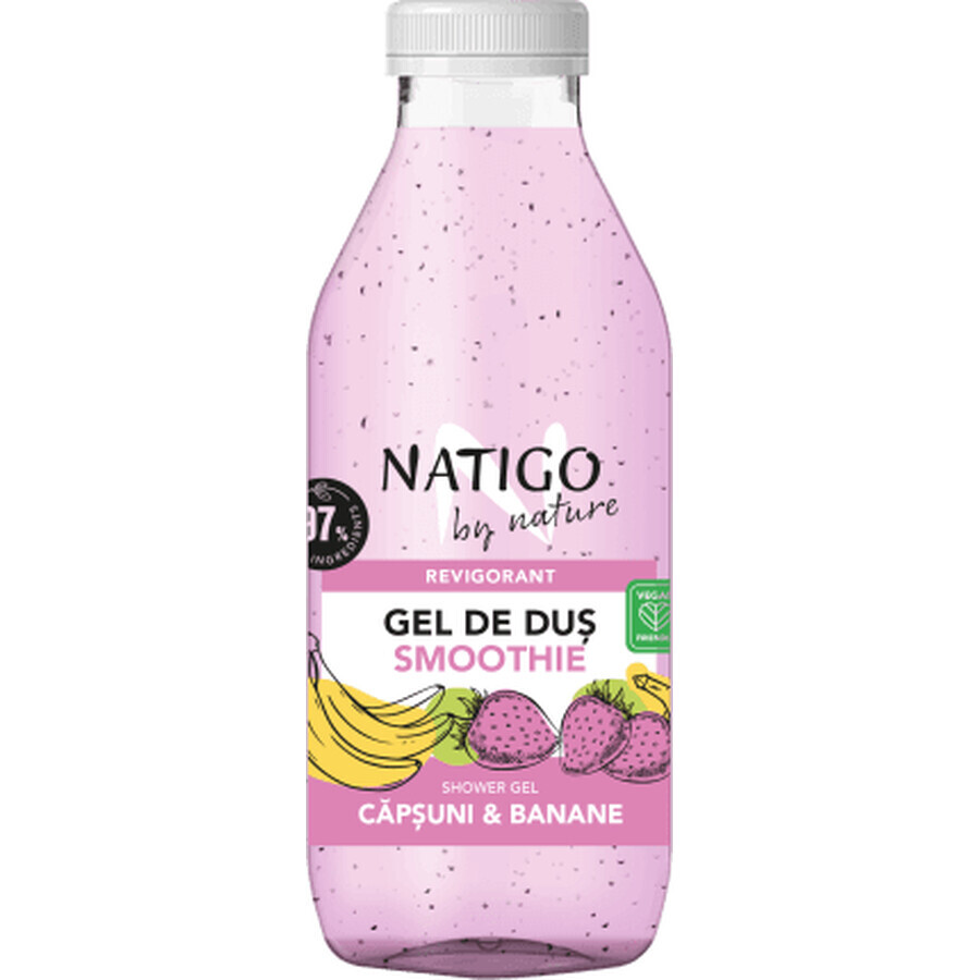 Gel douche Natigo by nature Strawberry Smoothie, 400 ml