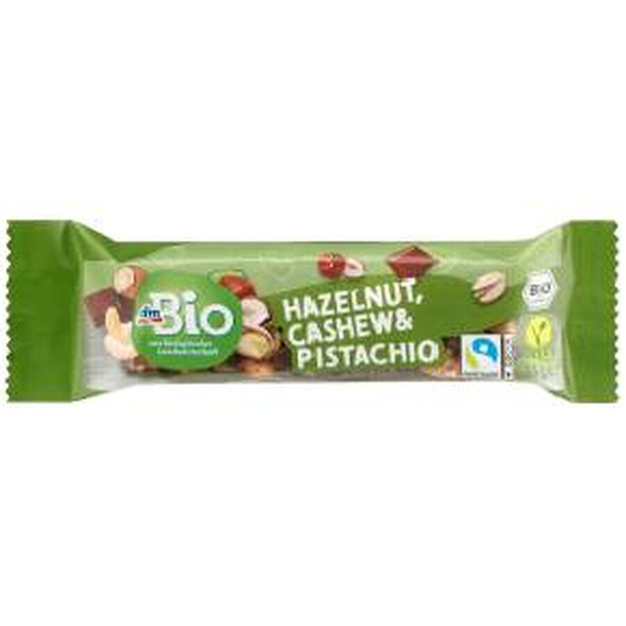 DmBio Barretta nocciole, anacardi e pistacchio ECO, 35 g